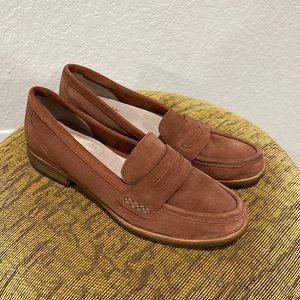 Seychelles Rust Suede Penny Loafers